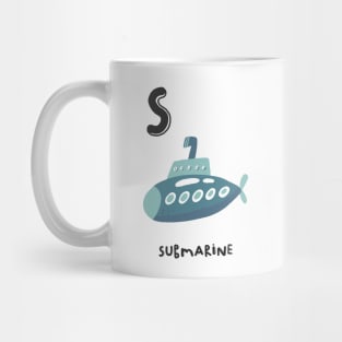 S is Submarine Mug